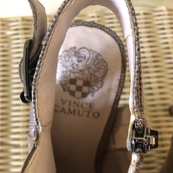 Vince Camuto Ankle Suede Heels - Picture 4 of 5